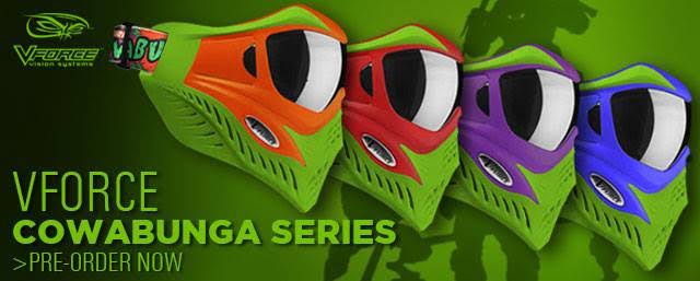 V-Force Grill Paintball Mask Cowabunga Series - Purple On Green # 201