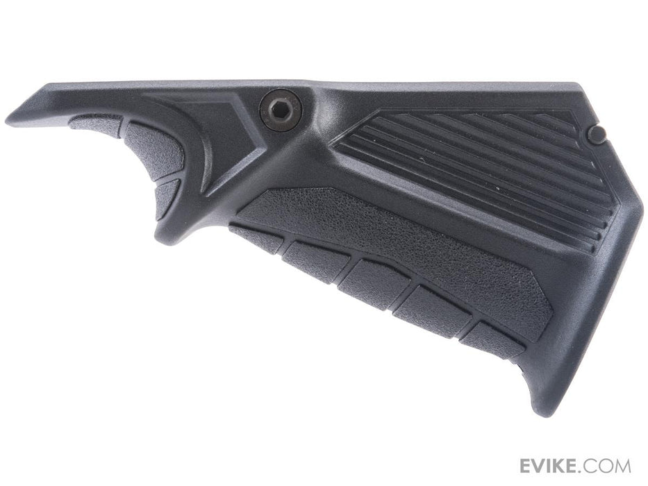 VISM by NcStar Picatinny Ergonomic Angled Foregrip w/ Storage Compartment (Color: Black)