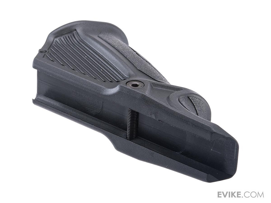 VISM by NcStar Picatinny Ergonomic Angled Foregrip w/ Storage Compartment (Color: Black)