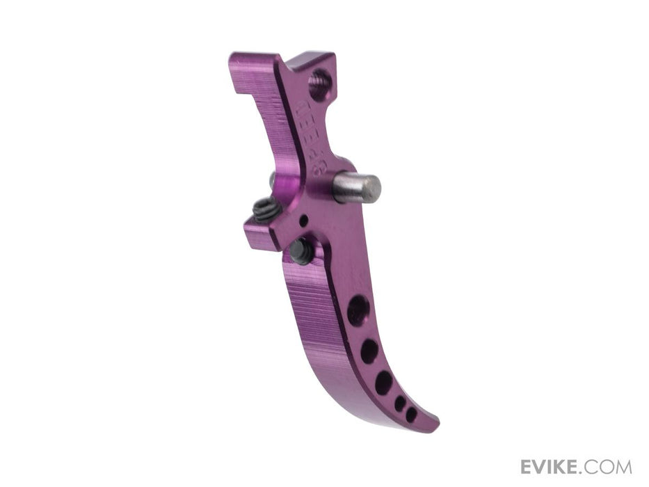 SPEED Airsoft Special Edition 2.0 Externally Tunable Trigger for M4 AEG Airsoft Rifles (Color: Purple / Curved)
