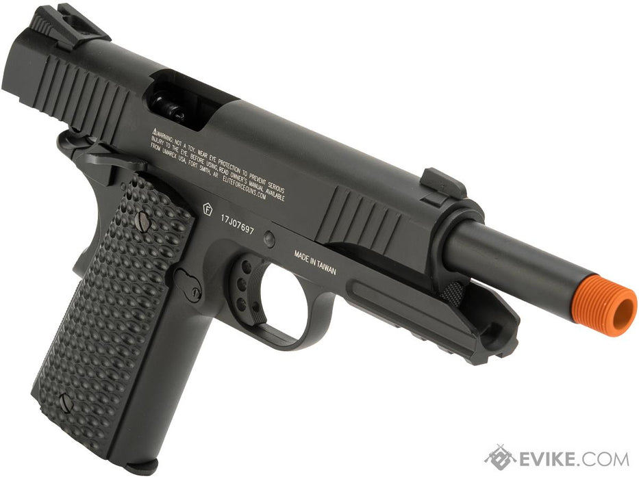 Elite Force Full Metal Gen 3 1911 Tactical CO2 Airsoft Gas Blowback Pistol (Color: Black)