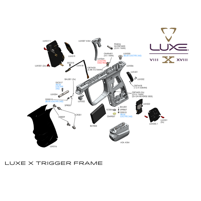 DLX  Luxe 5.0 Board Retaining Clip - LUX551