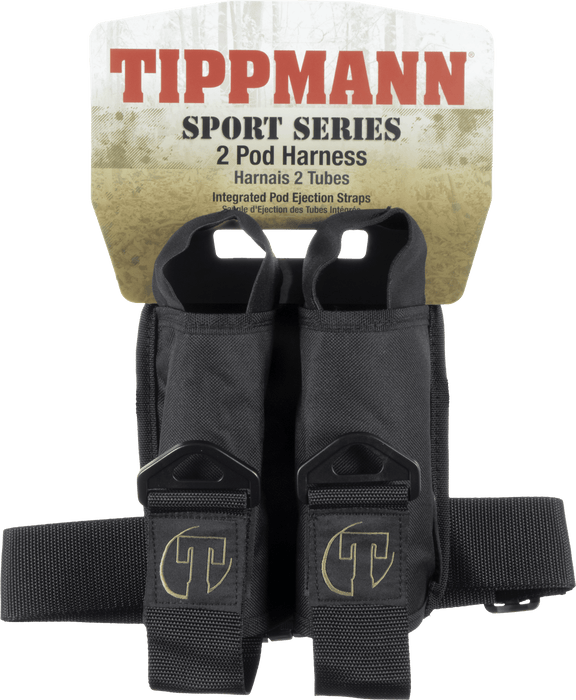 Tippmann 2 Pod Sport Series Paintball Harness- Black