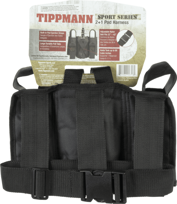 Tippmann 2+1 Pod Sport Series Paintball Harness- Black