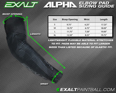 Exalt Alpha Elbow Pads- Grey