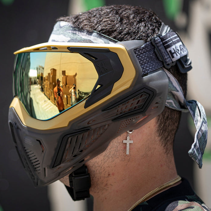 HK Army SLR Goggle Alloy Gold/Black/Smoke w/Gold Lens