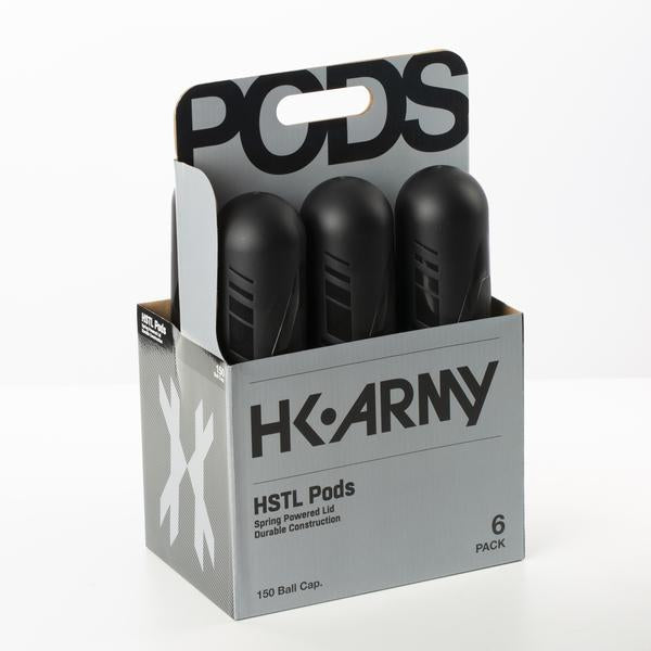 HK Army HSTL Pods - High Capacity 150 Round - Black/Black - 6 Pack