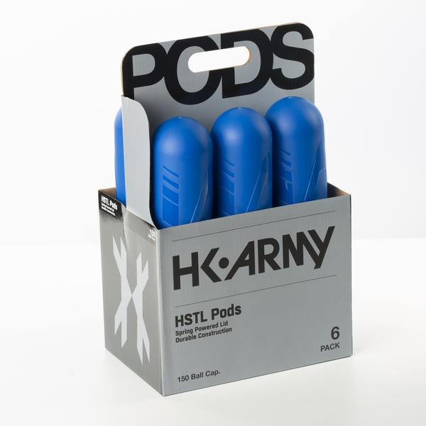 HK Army HSTL Pods - High Capacity 150 Round - Blue/Black - 6 Pack