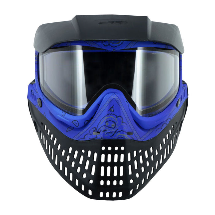 JT Bandana Series Proflex Paintball Mask - Blue w/ Clear and Smoke