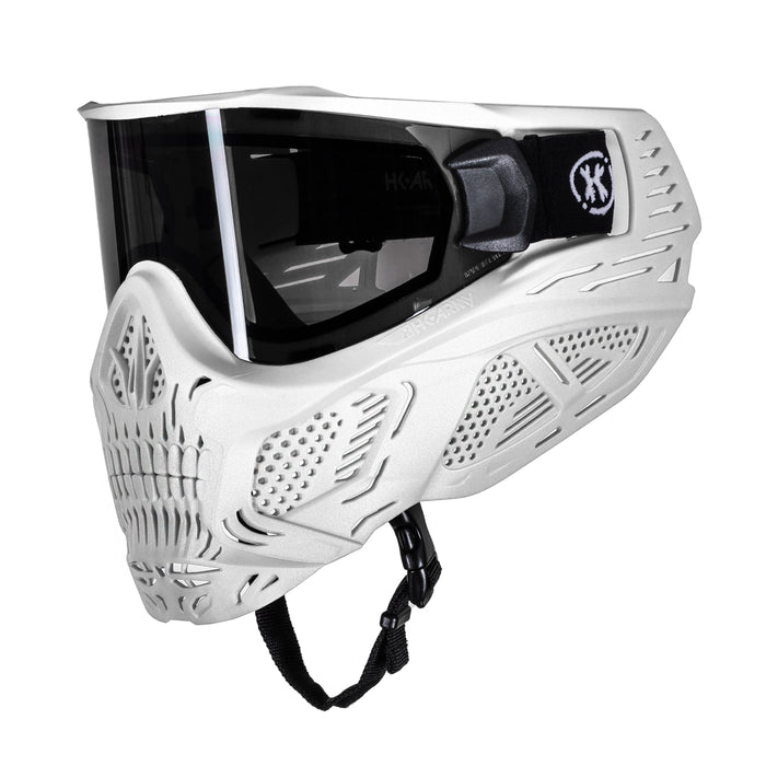 HK Army HSTL SKULL Goggle "GHOST" - White W/ Smoke Lens